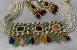 Multi Colour Chocker with Earrings