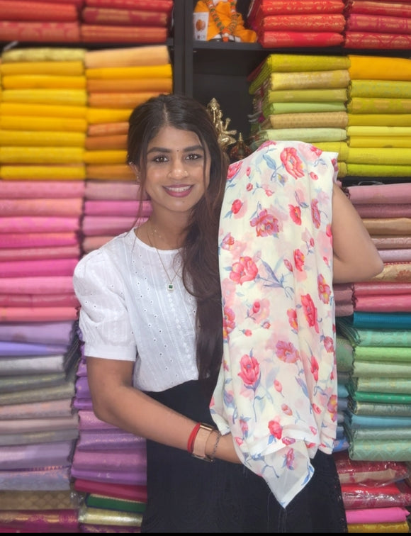 Gorgette Saree