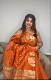 Tusser silk Saree