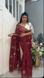Linen saree