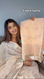 Linen saree