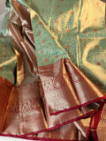Semi tissue Kanchipuram saree