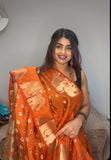 Tusser silk Saree