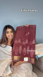 Linen saree