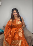 Tusser silk Saree