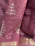 Linen saree