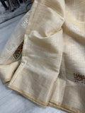 Linen cotton saree