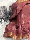 Linen saree