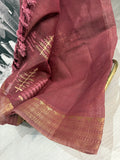 Linen saree