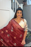 Linen saree