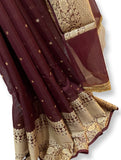 Bananasi Gorgette Saree