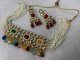 Multi Colour Chocker with Earrings