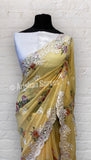 Yellow Floral Saree