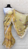 Yellow Floral Saree